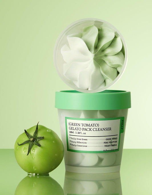 FULLY Green Tomato Gelato Nettoyage Profond et Masque à l'Argile 2-en-1 (100ml) - Rituel de Corée